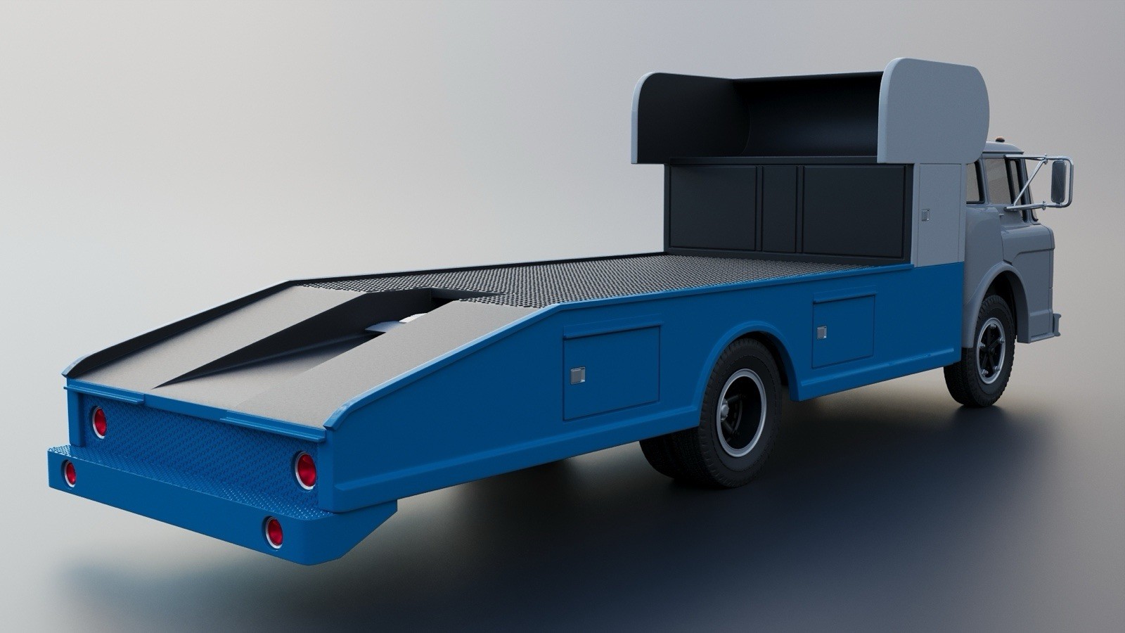 3d Printed 1/25 1972 C-700 Ramp Truck