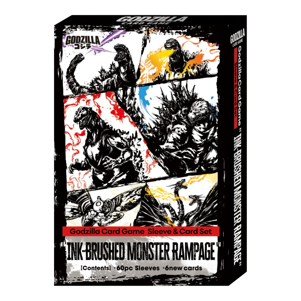 Godzilla Card Game Ink-Brushed Monster Rampage Sleeves And Card Set SEALED!^