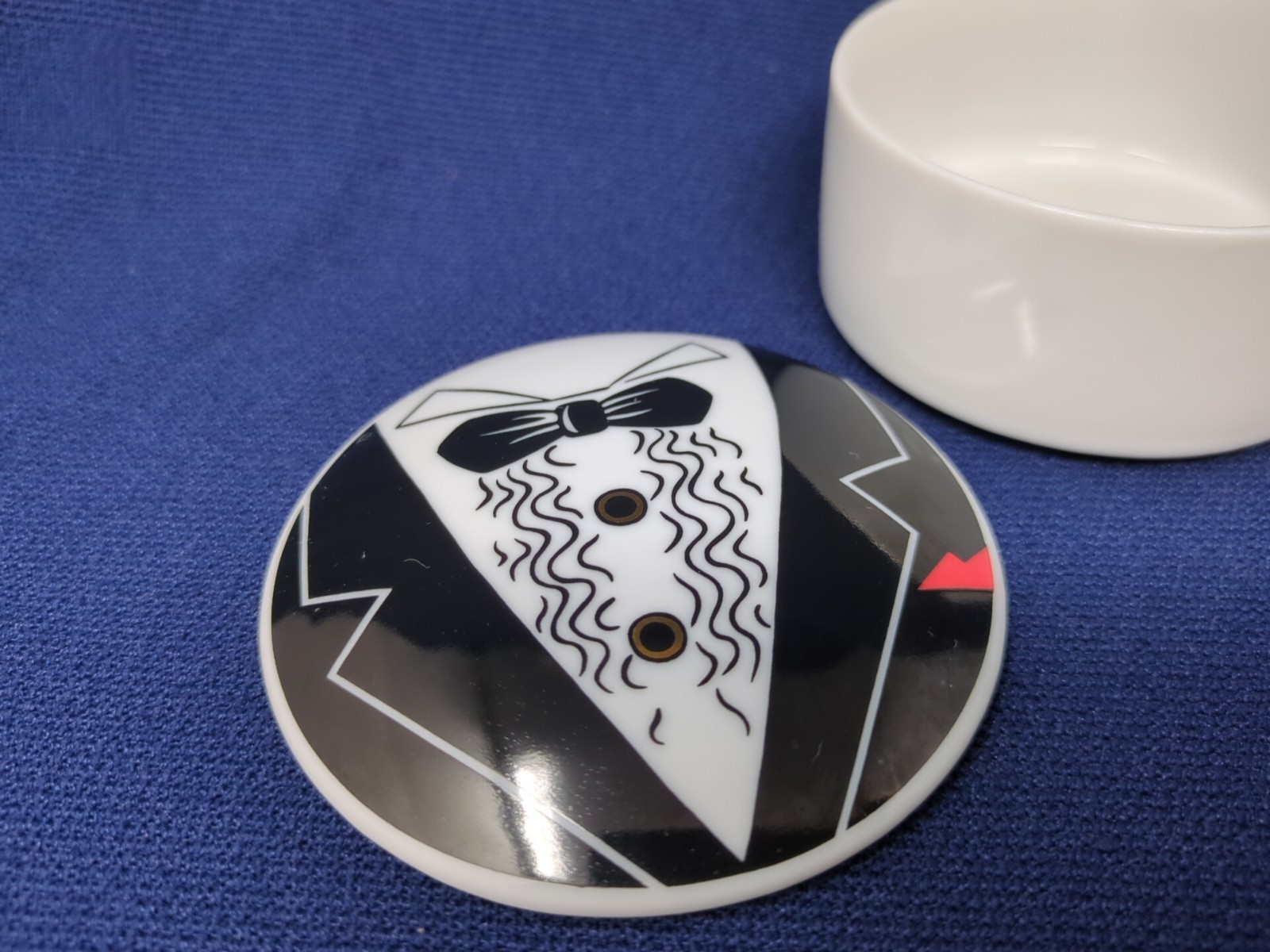 Tuxedo Trinket Box Multipurpose Jewelry Storage