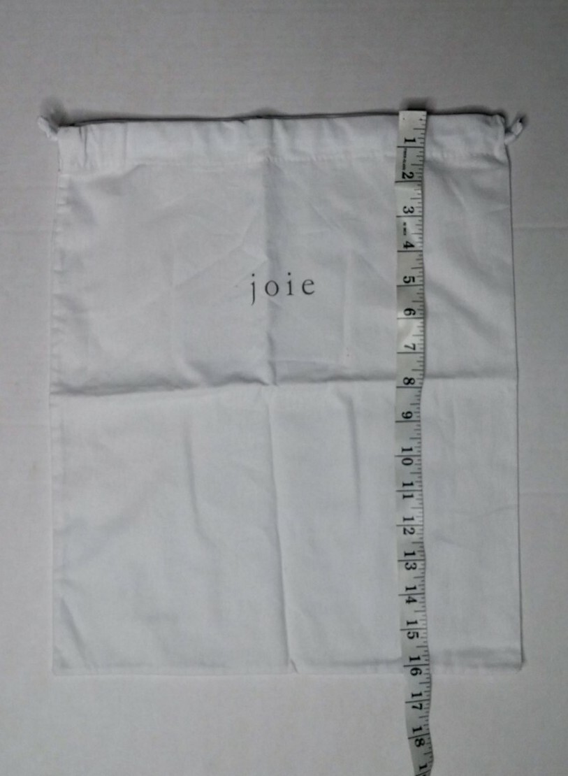 JOIE SHOE AND HANDBAG DUST BAG 16.25 X 13.5 WHITE