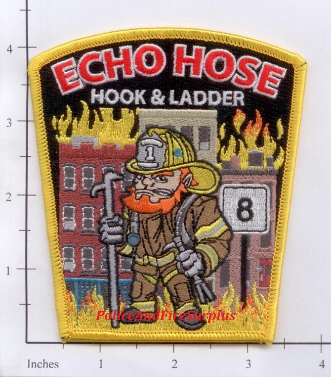Connecticut - Echo Hose Hook & Ladder 1 CT Fire Dept Patch v2 - Shelton, CT