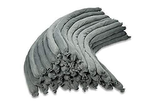 Universal Absorbent Socks – Snake for Oil and Water – 3” x 48” – Absorbing up...