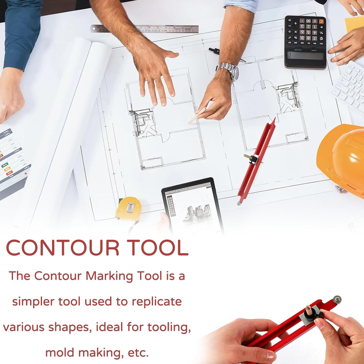 Precise Contour Scribe Tool,Scribe Tool,Contour Gauge Tool with Lock,Scribing