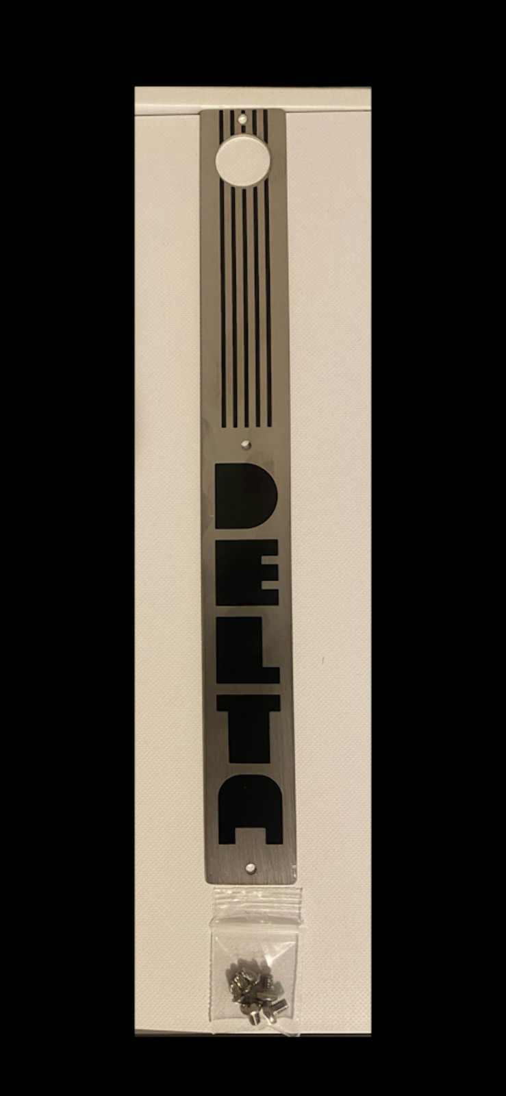 DELTA UNISAW/SHAPER DUST DOOR BADGE