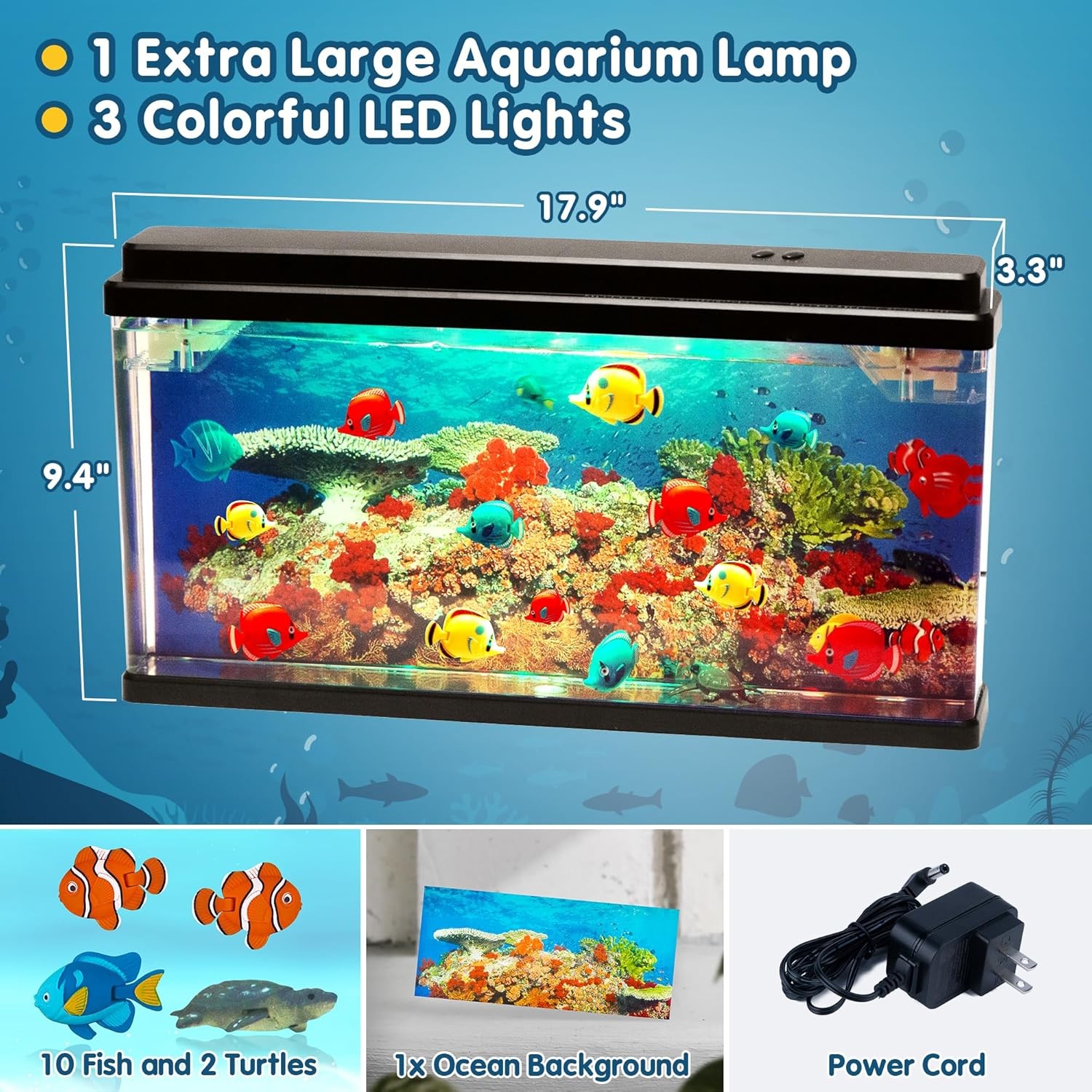 Artificial Fish Tank XL Virtual Ocean Motion Lamp