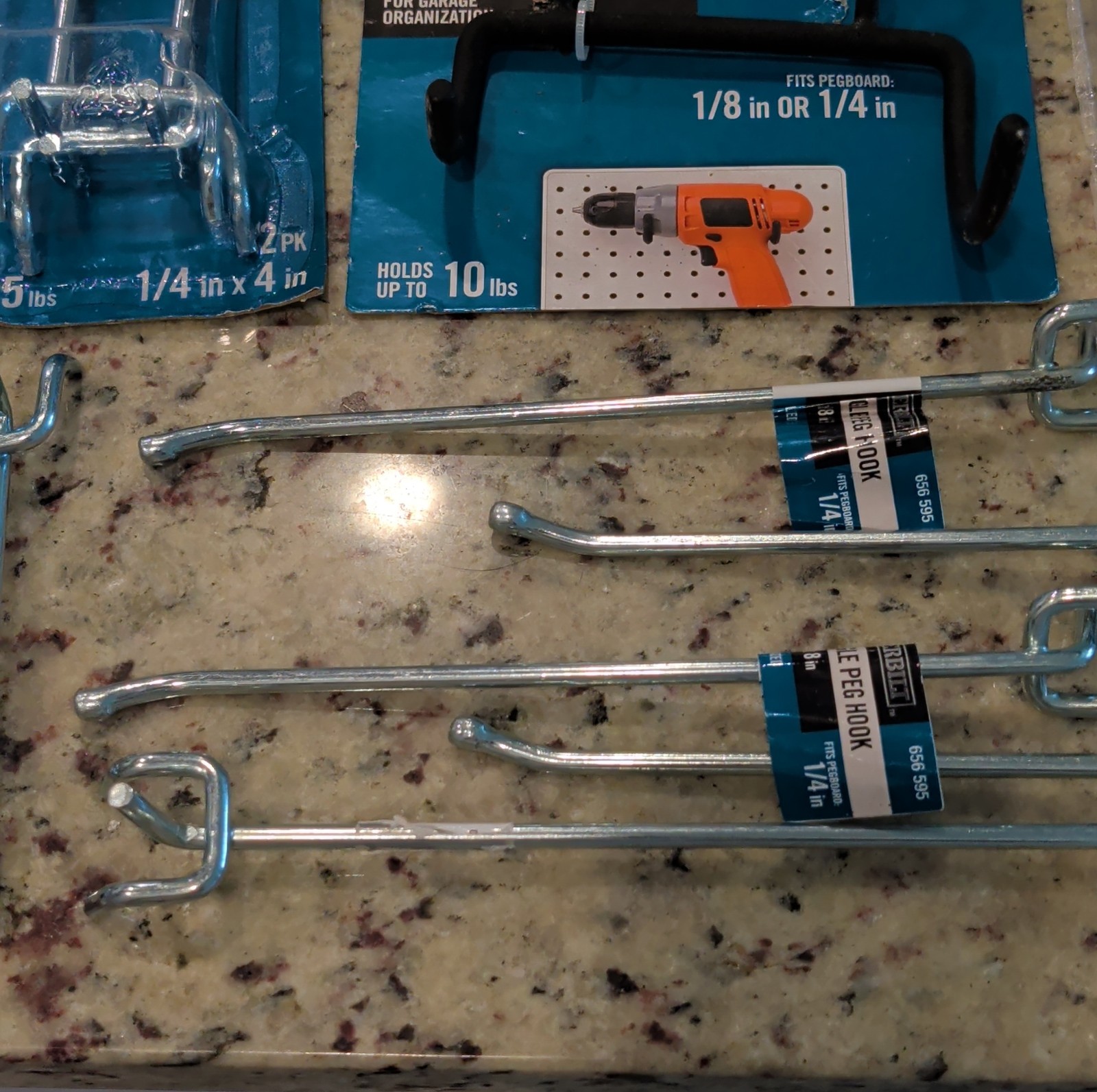 Huge Lot Everbilt Assorted Peg Board Hooks Hangers Brackets Garage Tool Storage