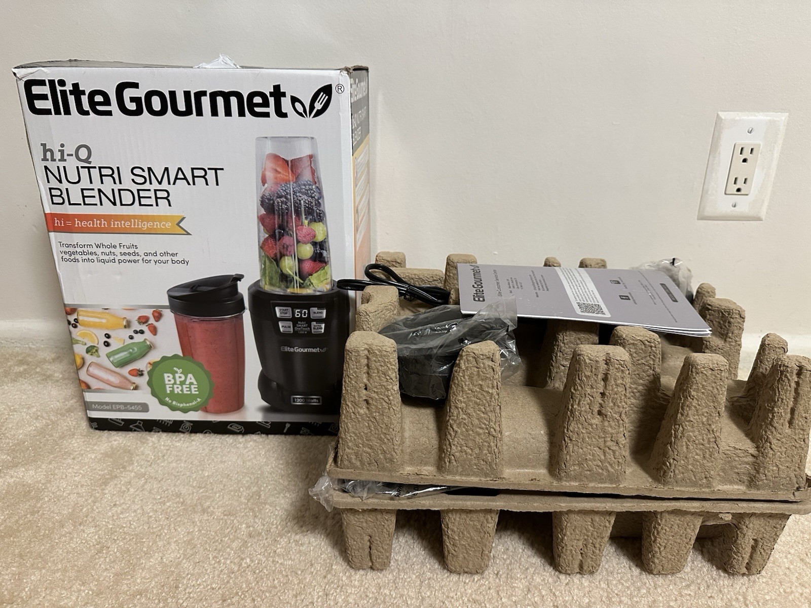 Elite Platinum Nutri Hi-Q Smart Blender in Black