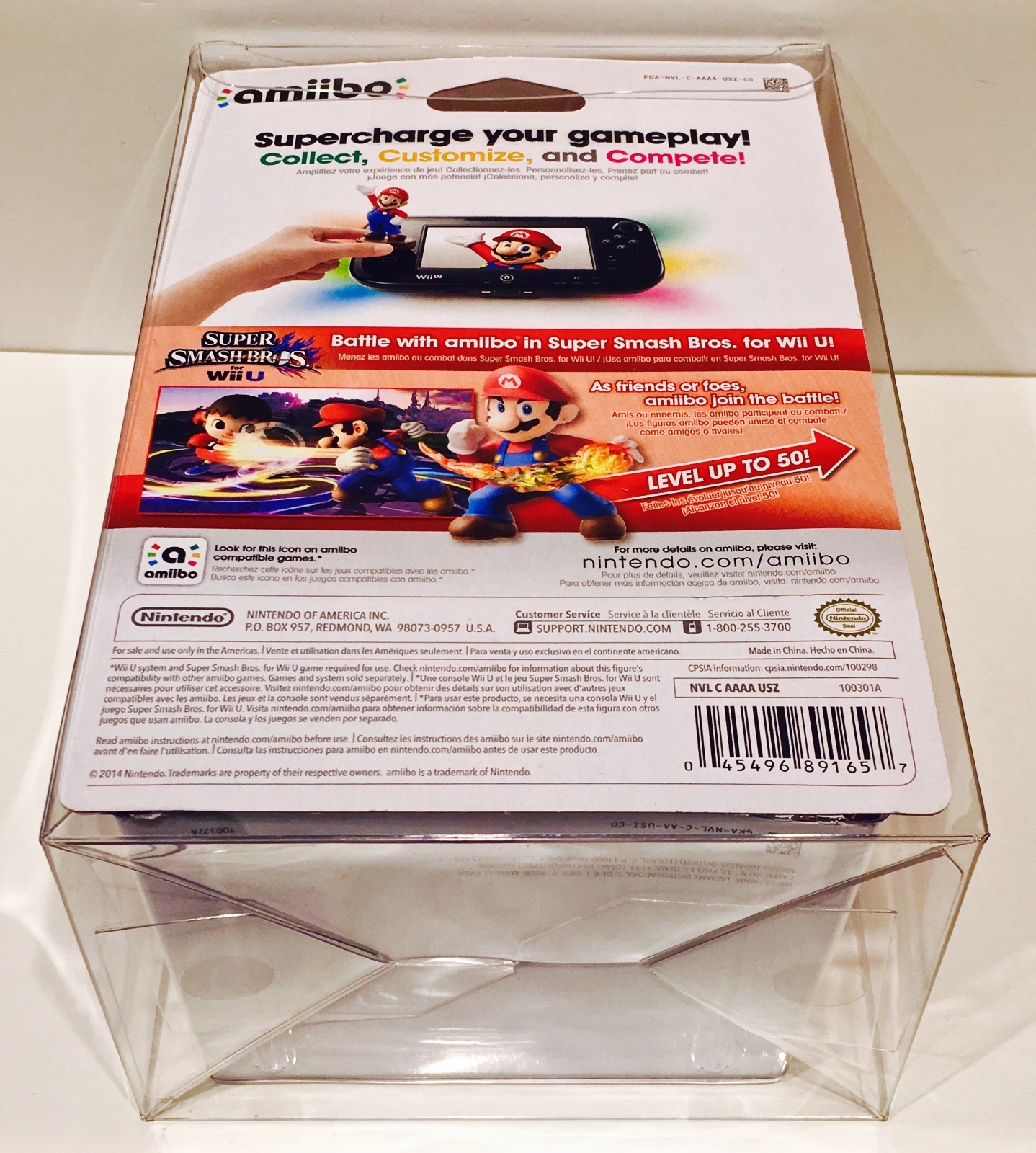 10x Box Protectors For NINTENDO AMIIBO Original Size Only! Clear Display Cases