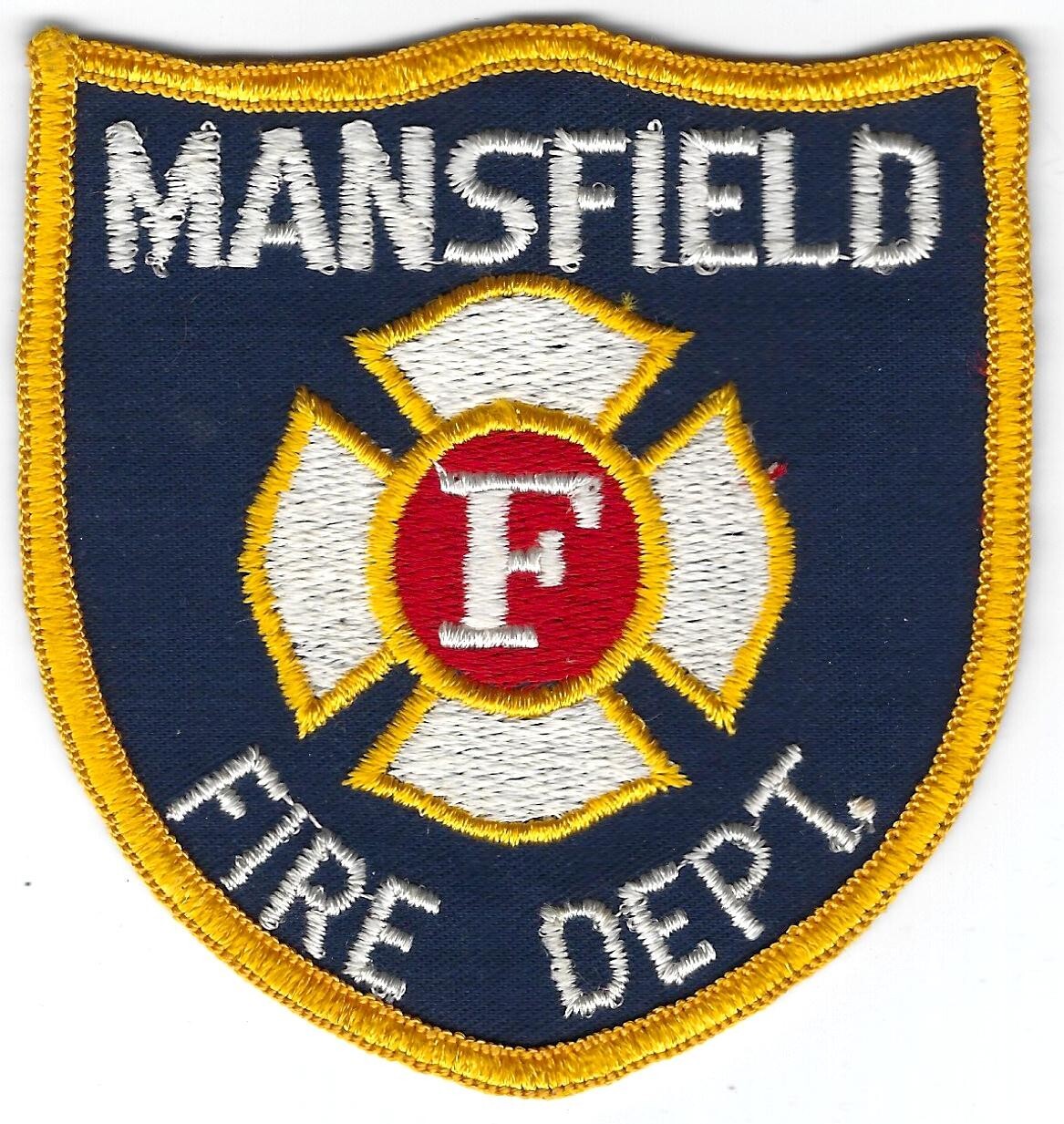 OHIO - Mansfield Fire Dept. Patch *Vintage Style*