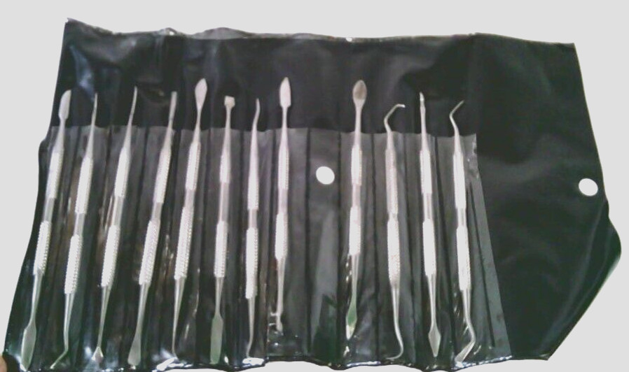 WAX Carver~SET OF 12 Pcs~STAINLESS STEEL~DD #312~Made in India