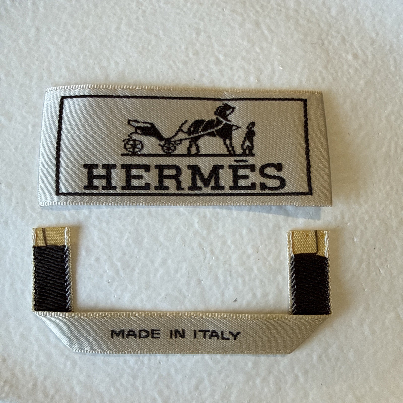 Hermes 1 Designer Tag LABEL Replacement Sewing Accessories 5.5 X 2 cm