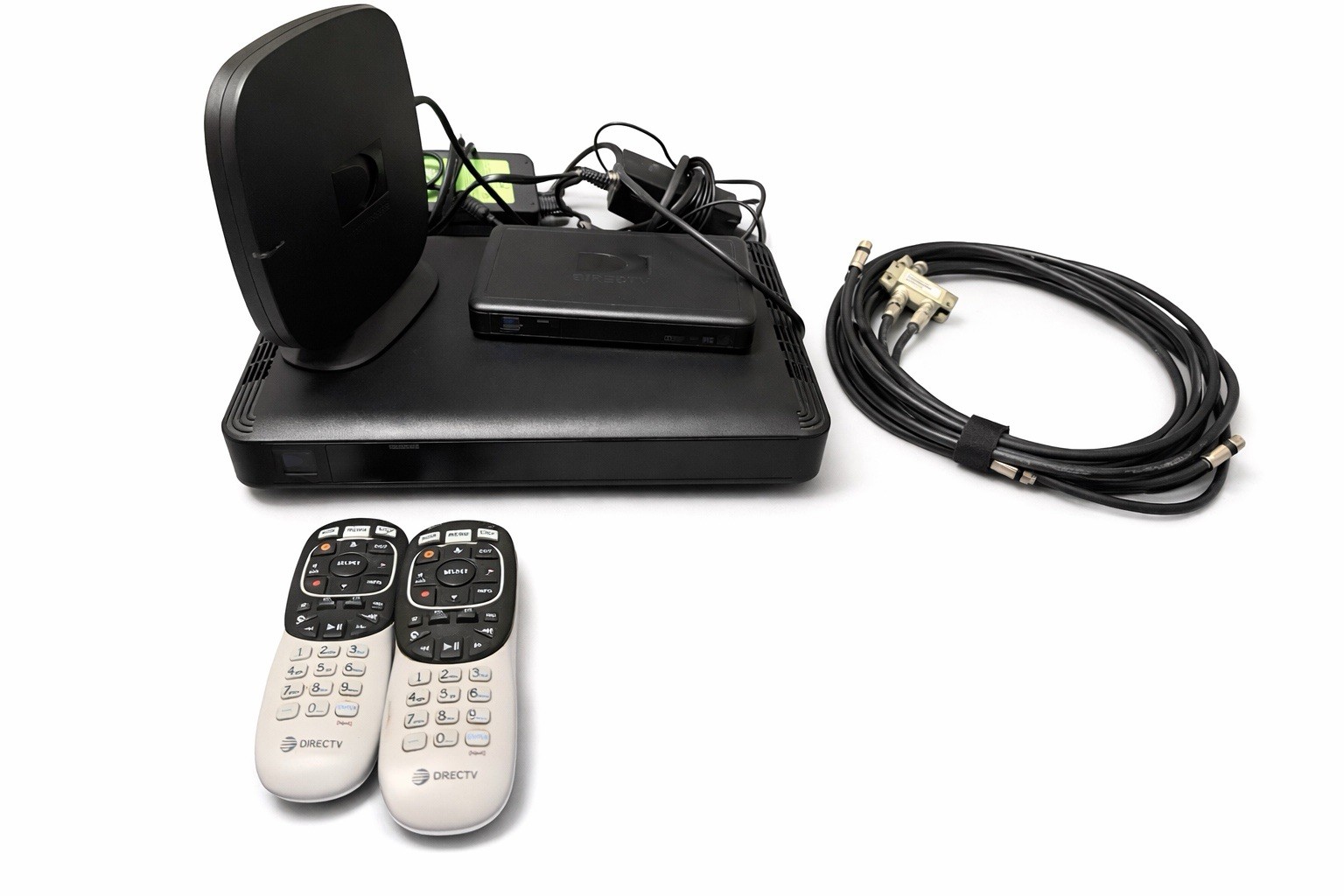 DIRECTV DVR Receiver Bundle w/ Wireless Video Bridge, Remotes, Cables