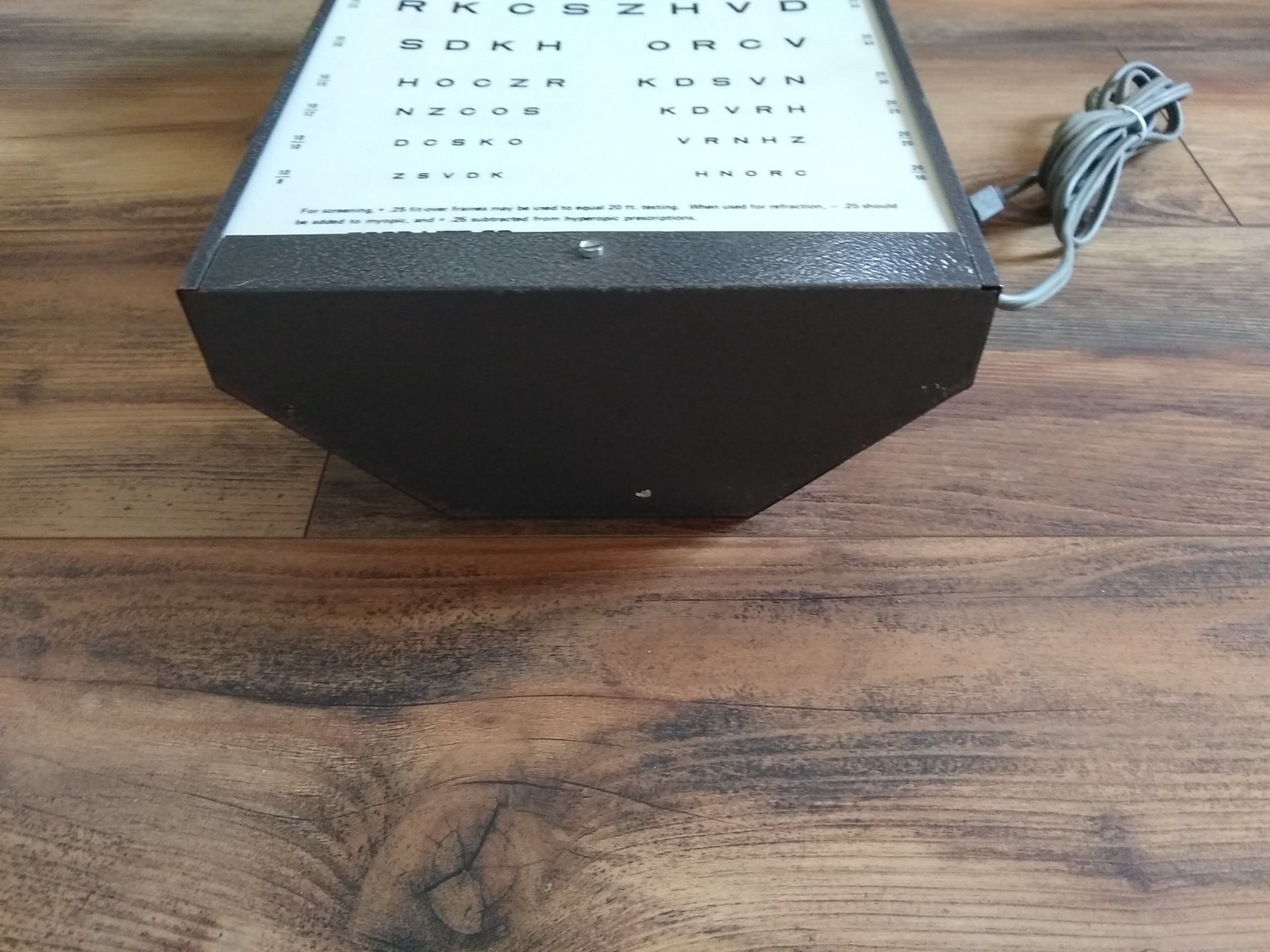 Vintage Good-Lite Visual Acuity Chart Translucent Model A Eye Test Works 2 Cards