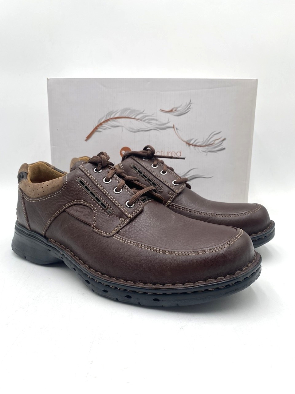 Clark's UN BEND Men's NEW Lace-Up Oxford Shoes Brown Multiple Sizes