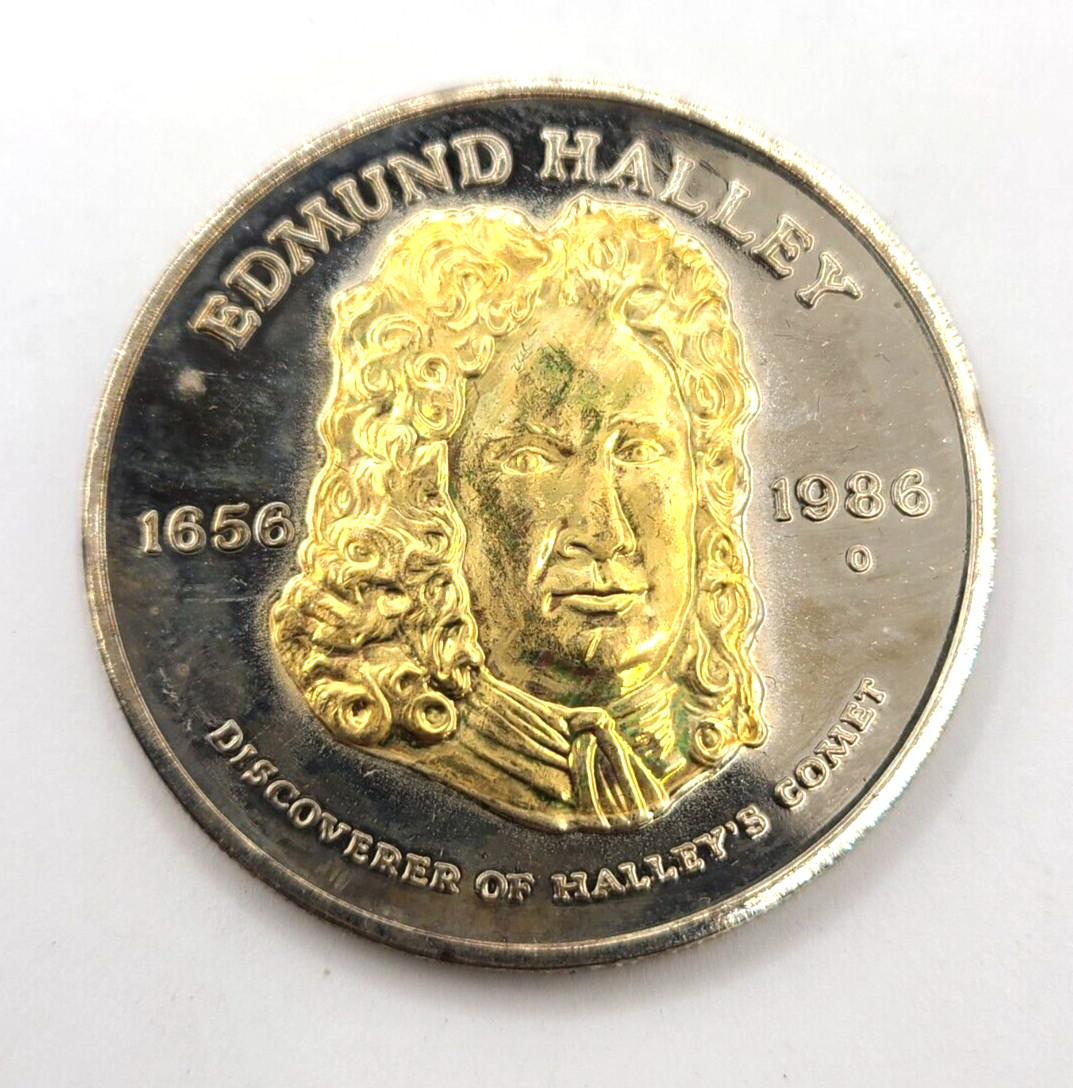 1985-86 C/N Commem, Discoverer of Halley's Comet, (1656-1986-O), Edmund Halley