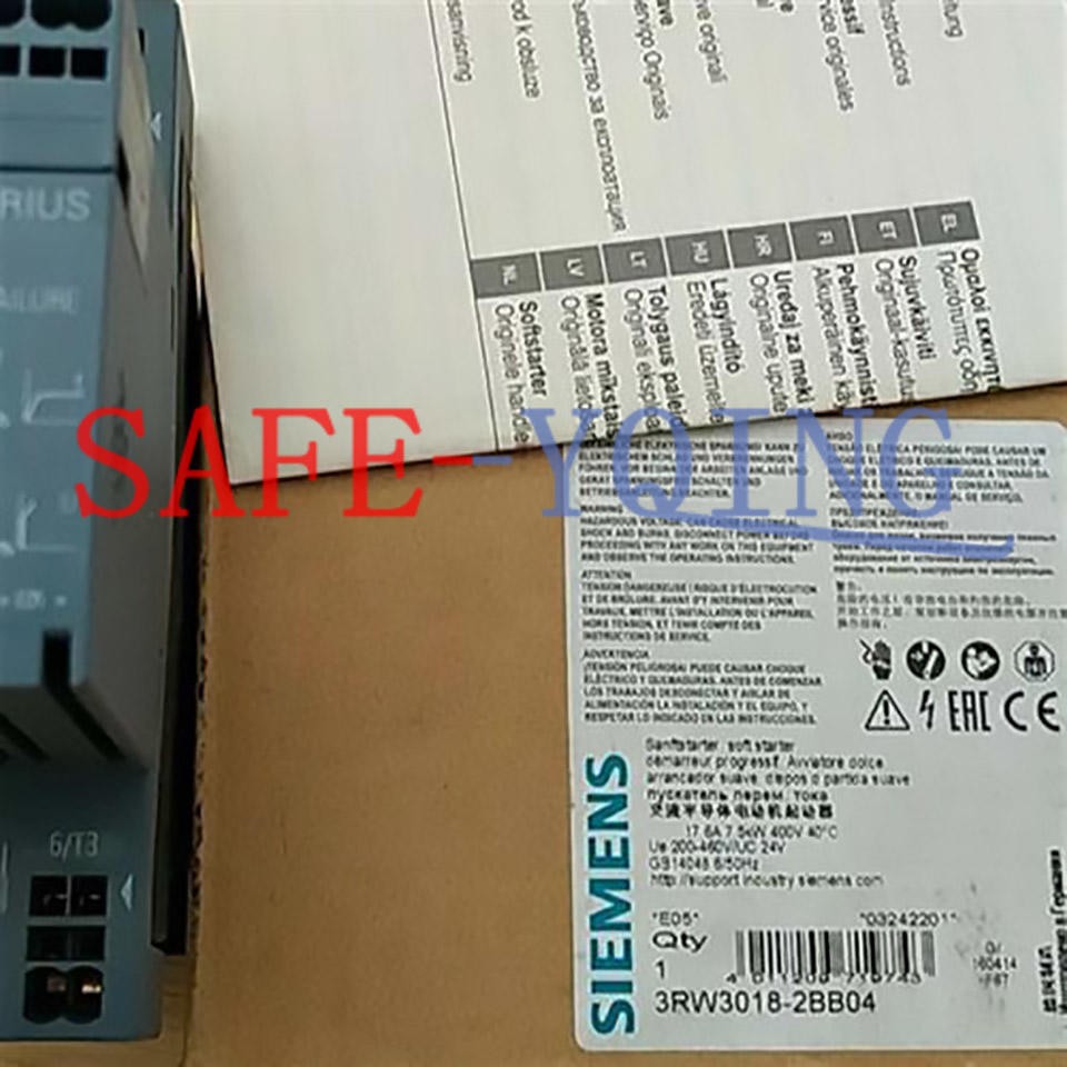 ONE NEW SIEMENS SOFT START 3RW3018-2BB04