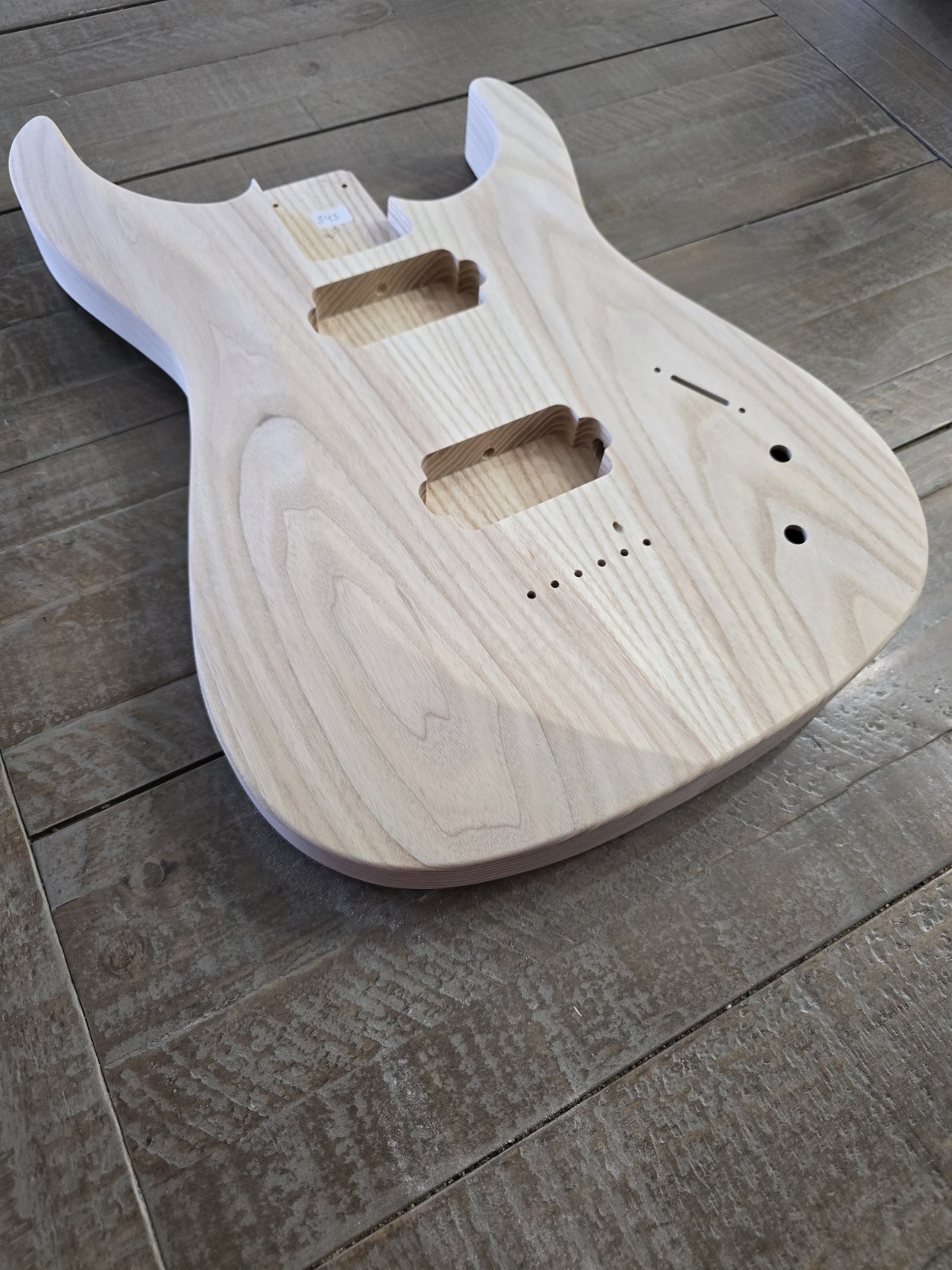 Super Strat-Style Guitar Body, Ash, HH