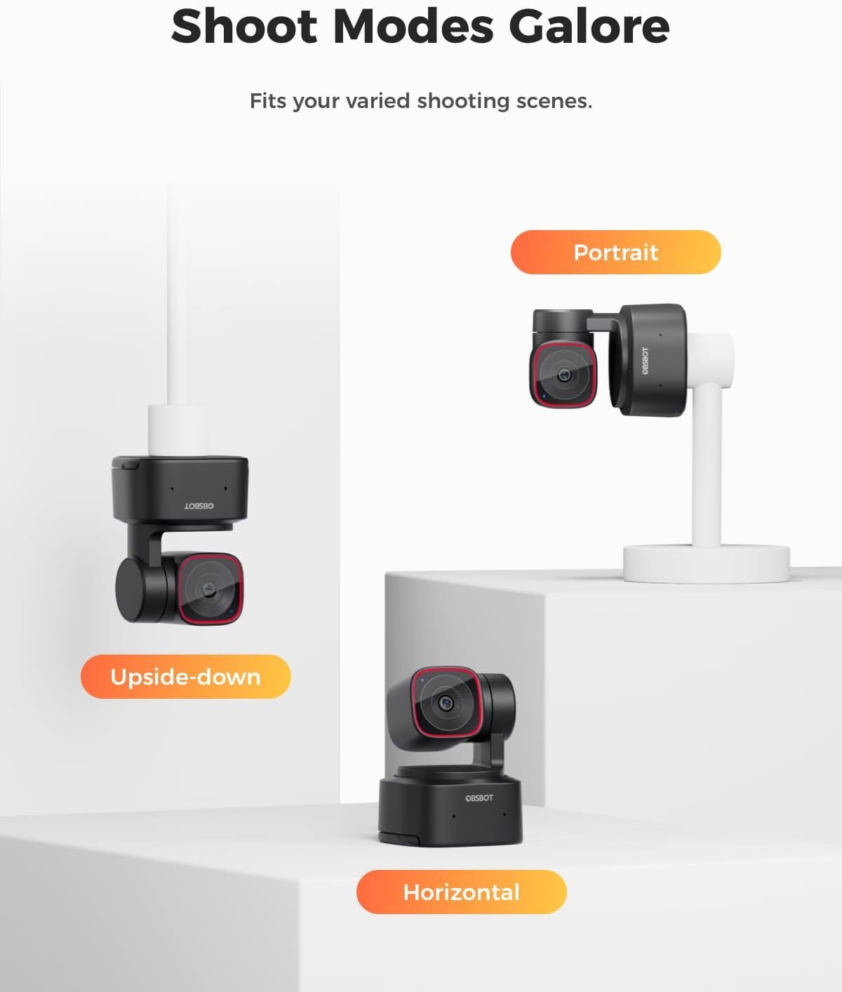 OBSBOT Tiny 2 Lite Webcam 4K AI Tracking Streaming PTZ Camera With 1/2"Sensor