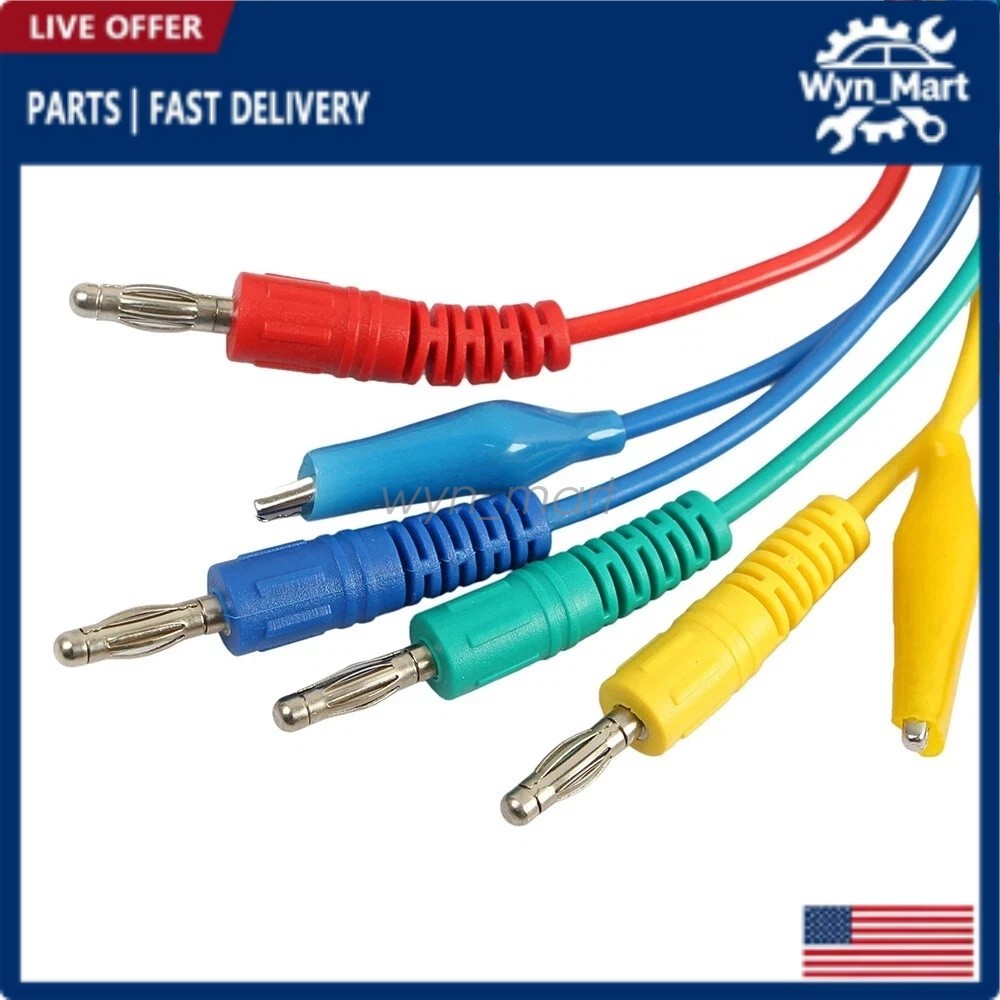 22Pcs Automotive Back Probe Kit Multimeter Test Leads Alligator Clips Wire Tool#