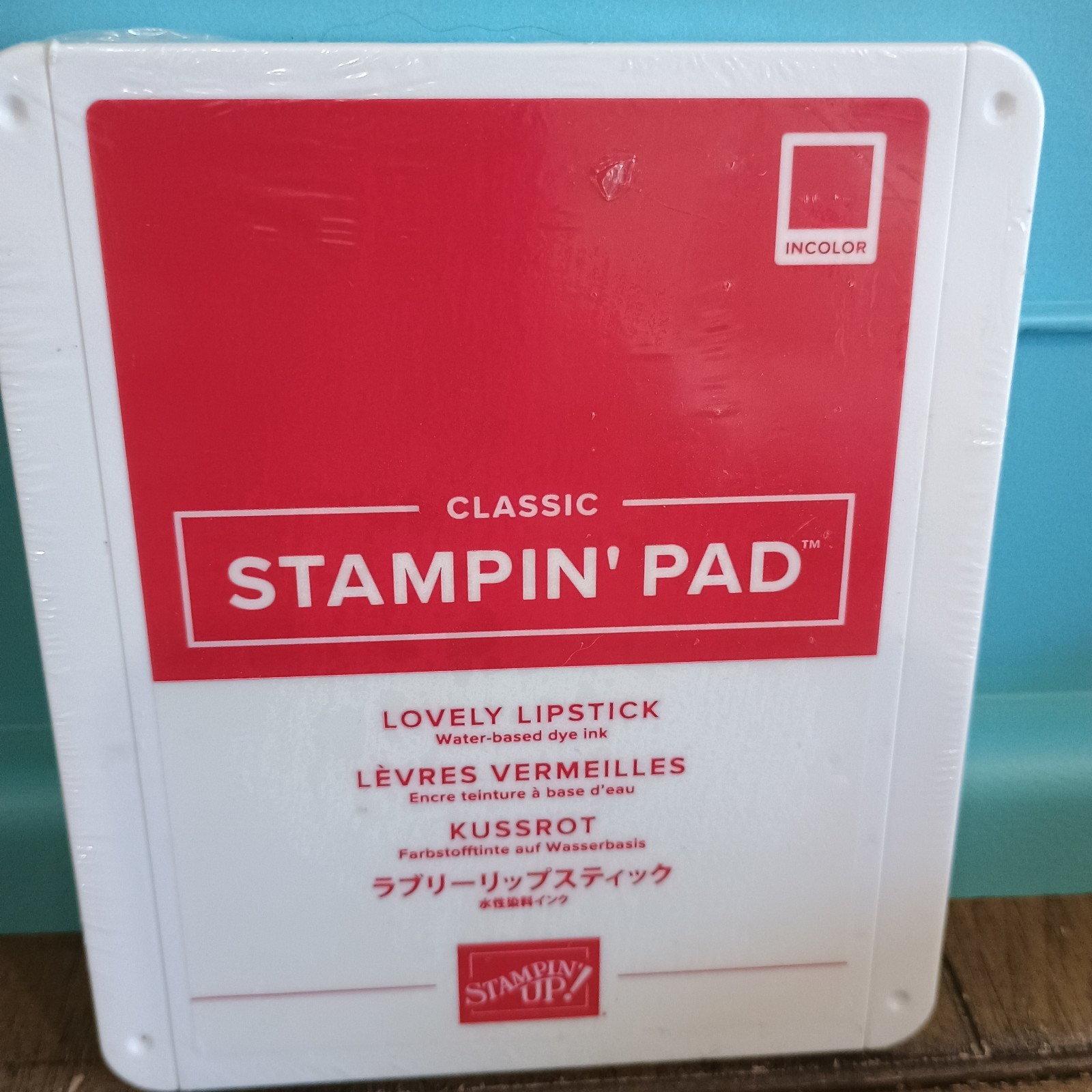 Stampin' Up! Classic LOVELY LIPSTICK Ink Pad Retired Water based New