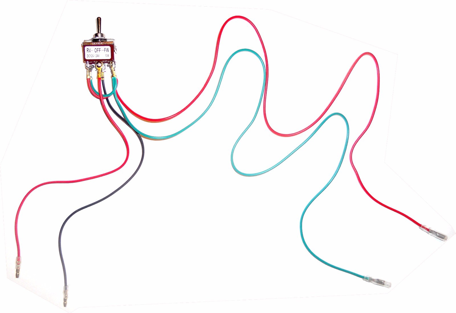 Makermotor DPDT Toggle Swtich 12v 24v dc Reverse Forward Center Off All Prewired