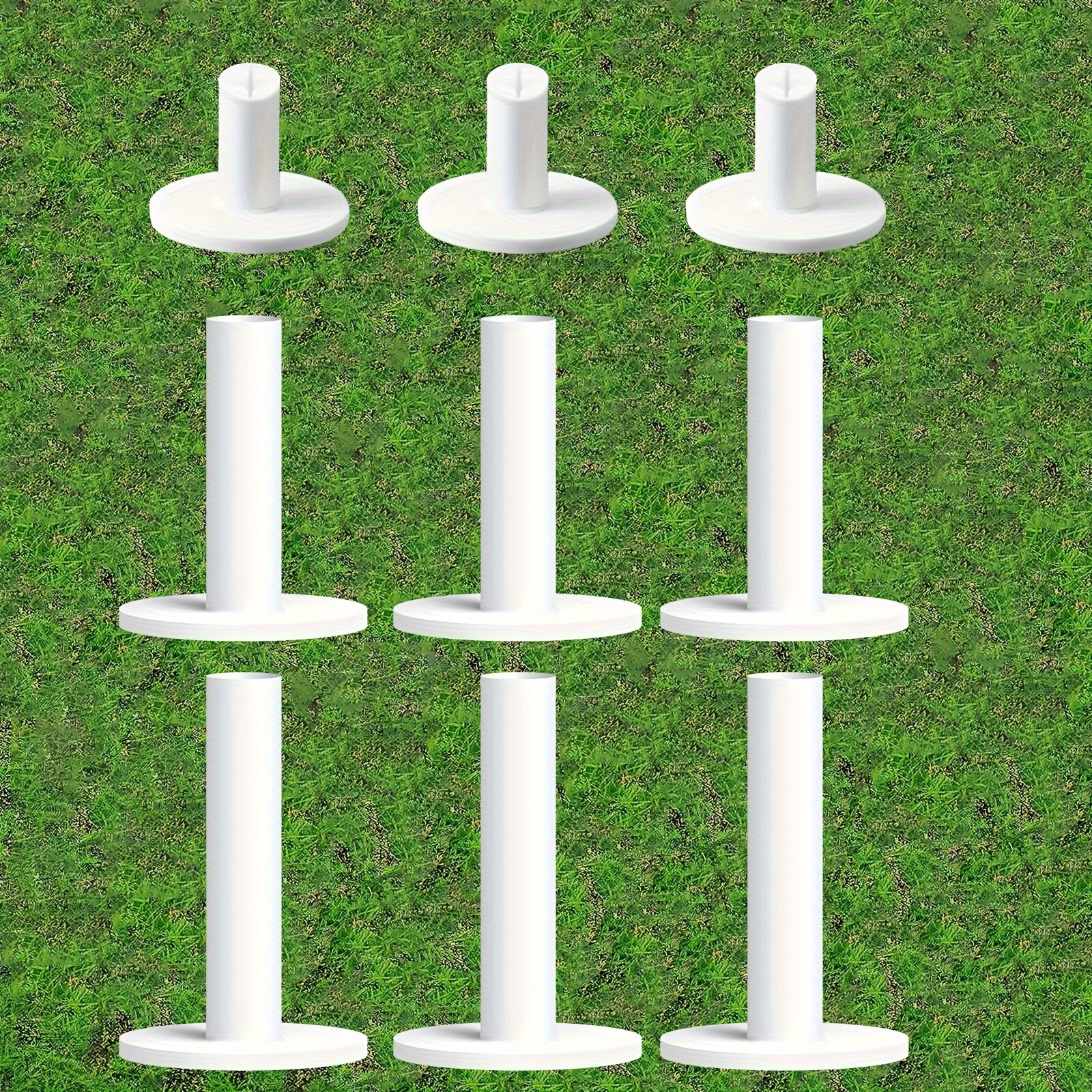 3 Size Rubber Golf Mat Tees 9 Set Premium Driving Range Practice Tee US