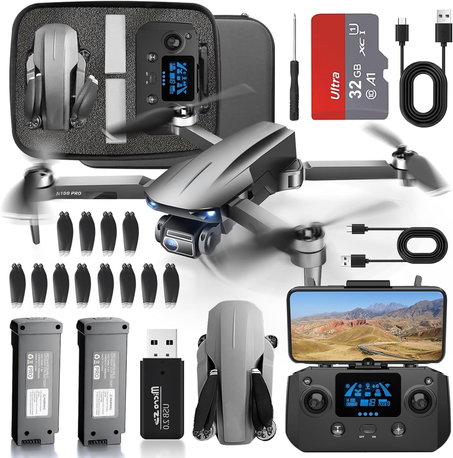 4k Drones Camera 5G GPS Quadcopter FPV Multiple Flight Mode Brushless Motor 200g