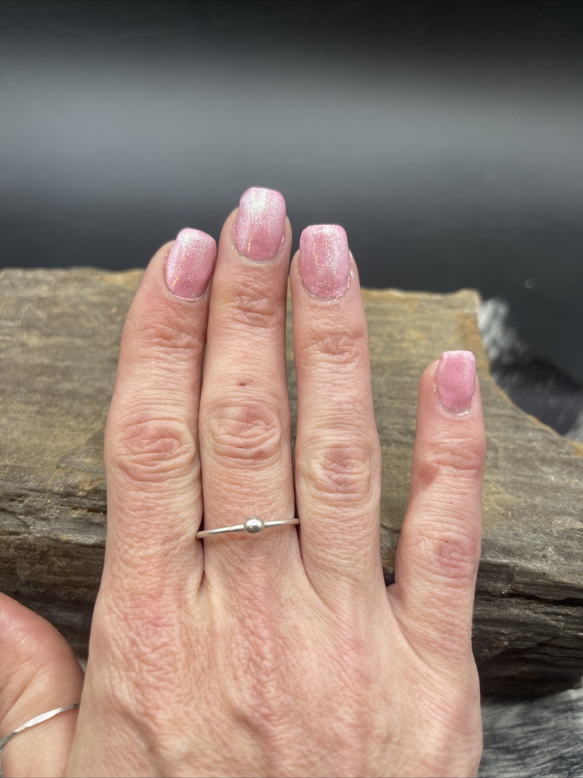 Stunning Unique Handmade 925 Sterling Silver Stackable Band Ring #B173