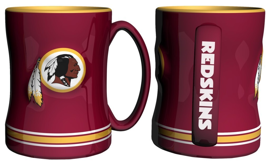 Washington Redskins 14oz Sculpted Relief Coffee Mug [NEW] NFL Tea Cup Ceramic