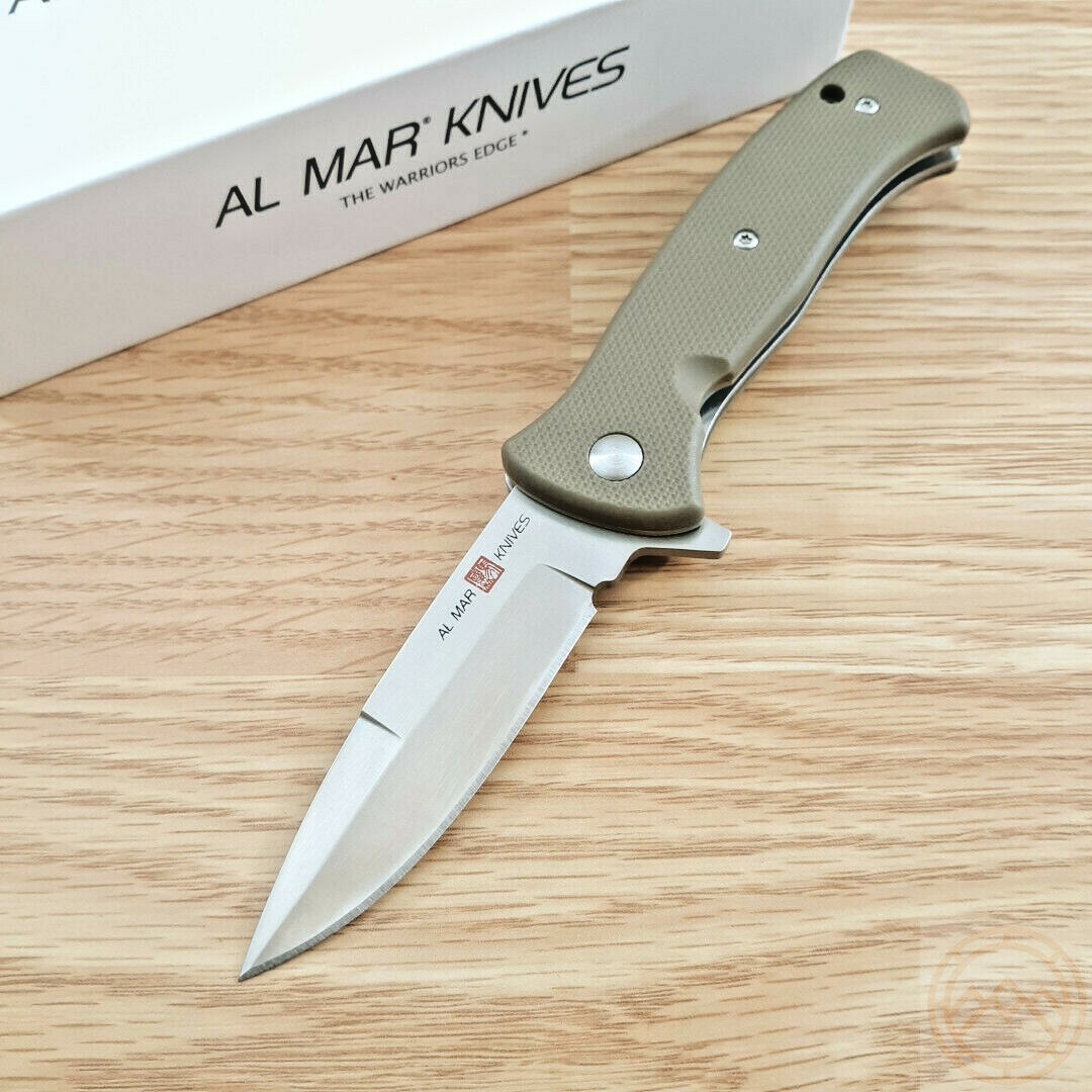 Al Mar Mini SERE 2020 Assisted Folding Knife 3" 8Cr13Mov Steel Blade FRN Handle