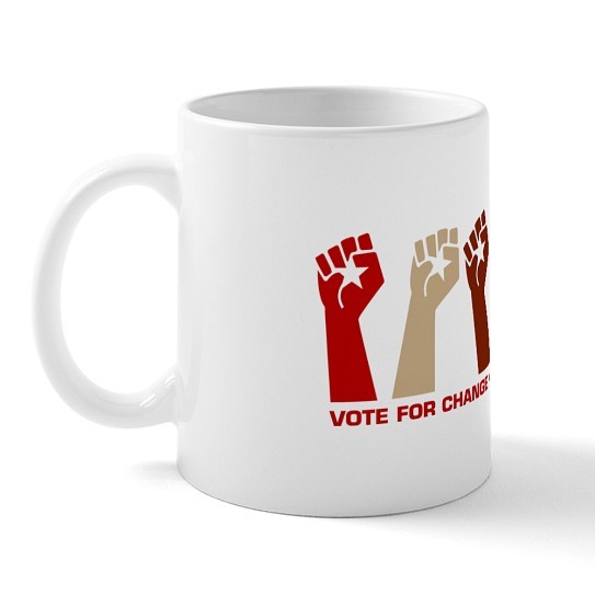 CafePress Voteforchange Mugs 11 oz Ceramic Mug (7065289)