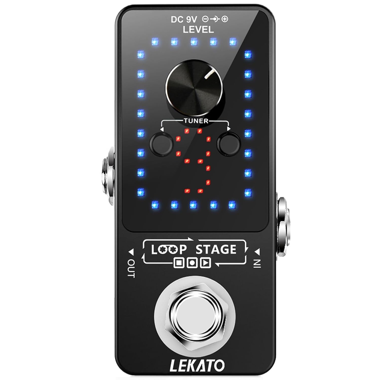 Guitar Loop Pedal 9 Loops 40 Minute Looper Tuner Effects Music Pedal