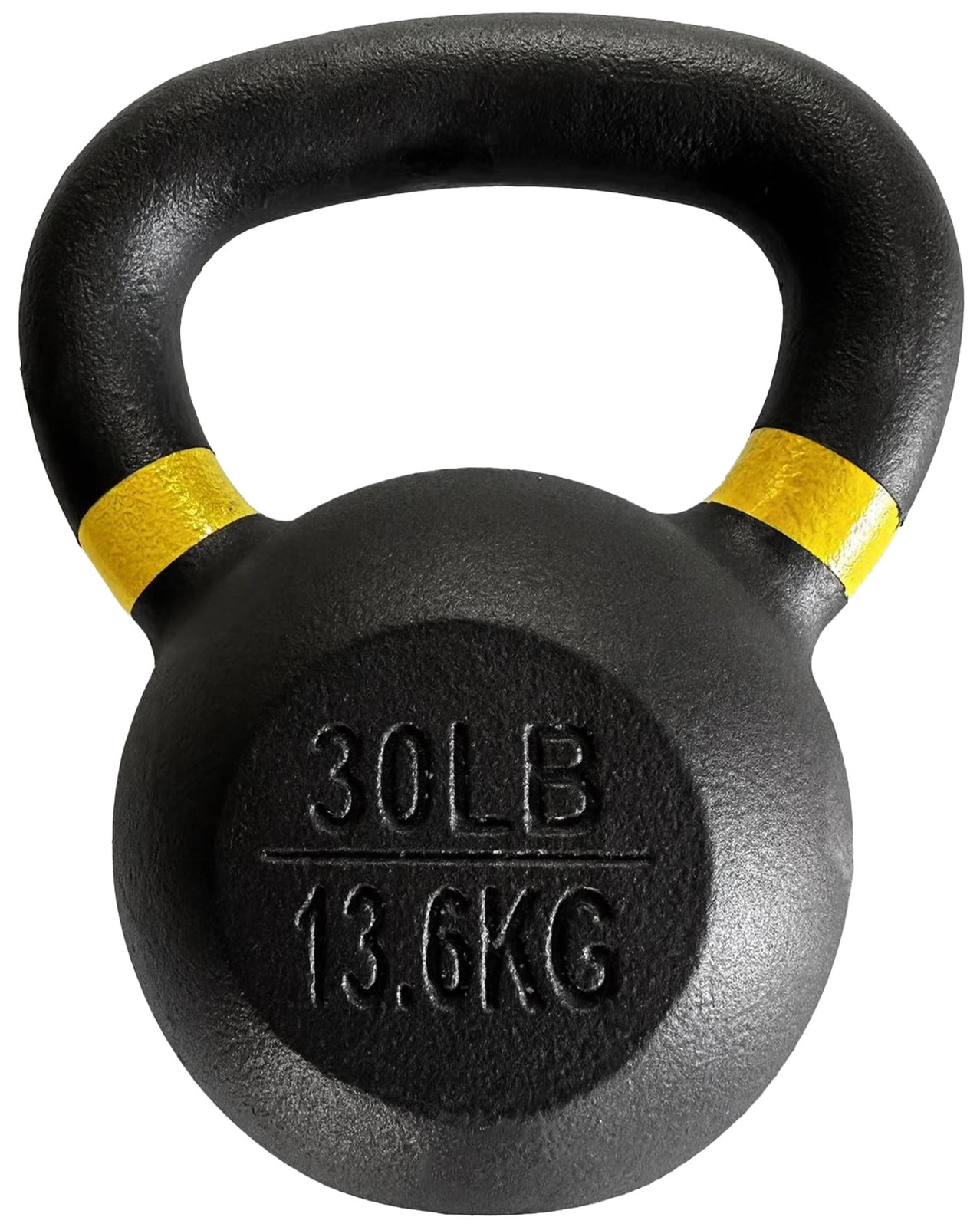 Cast Iron Kettlebell, Single, 30 lbs Indoor strength training for muscles