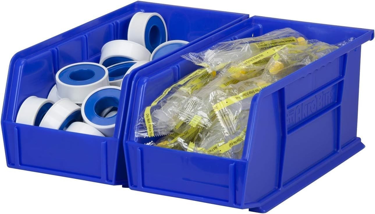 30230 AkroBins Plastic Storage Bins Space-Saving Stackable Bins Garage Pantry