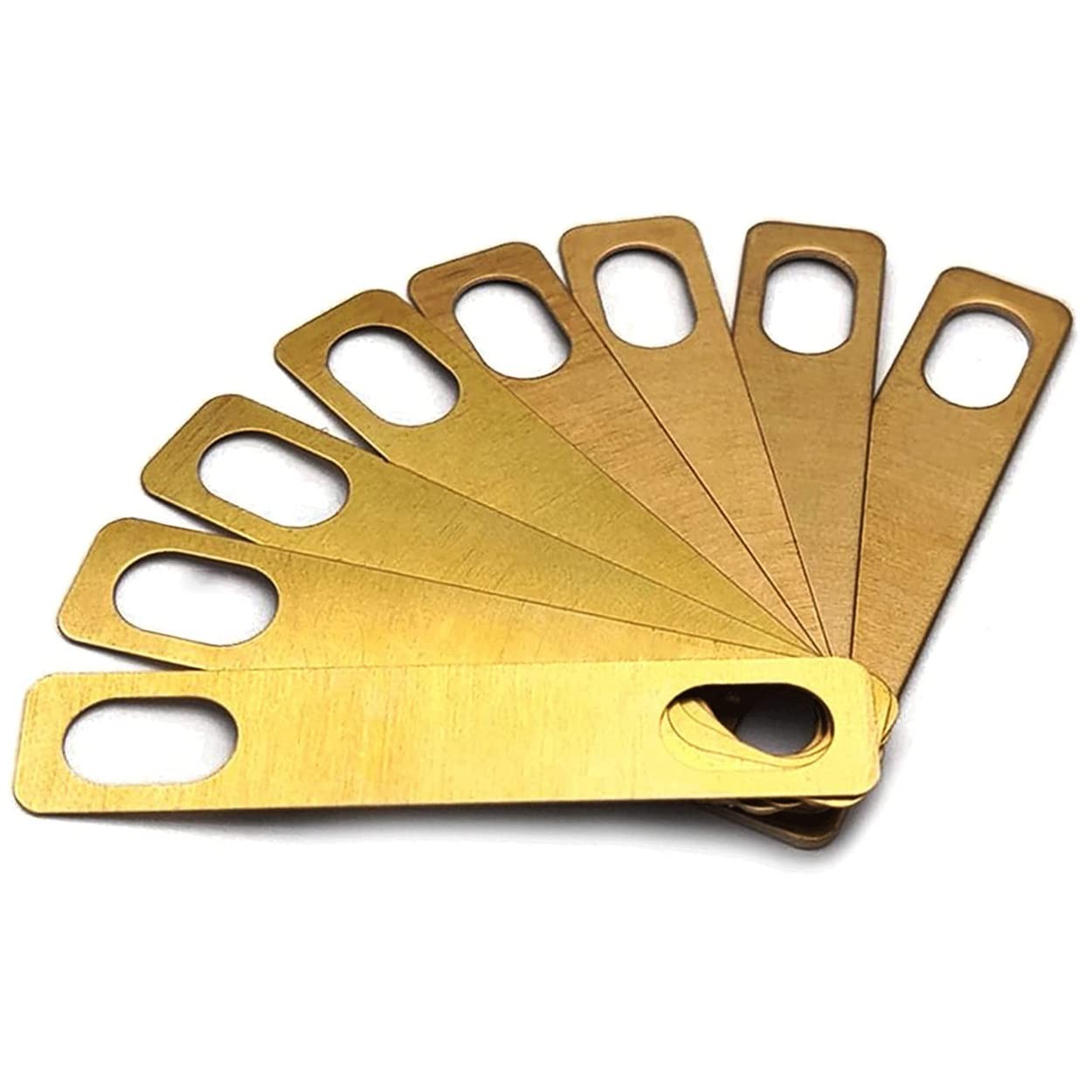 Alnicov 8PCS Guitar Neck Shims 4x 0.2mm,2x 0.5mm and 2x 1mm Thickness Brass...