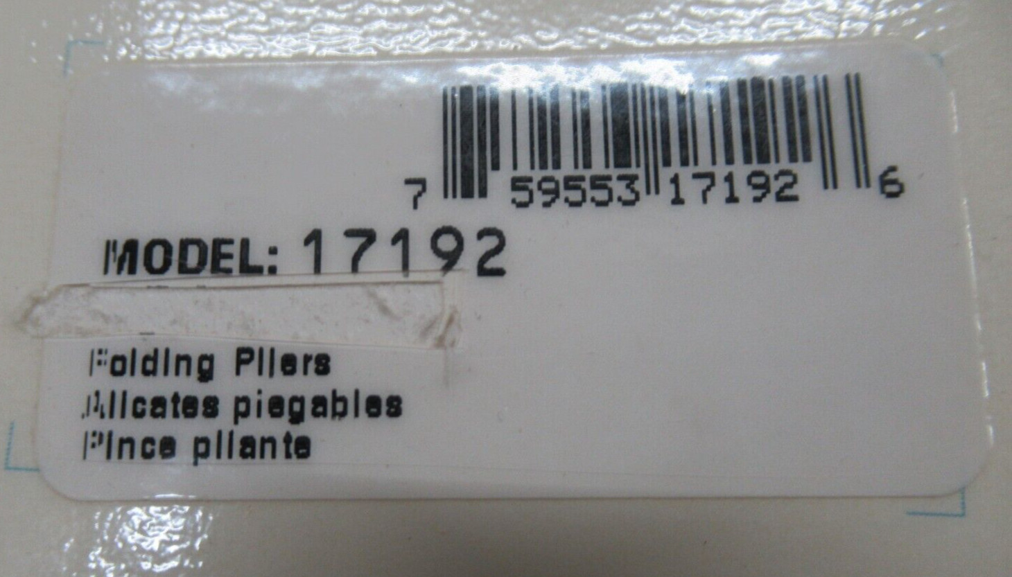 VALMAR 17192 FOLDING PLIERS