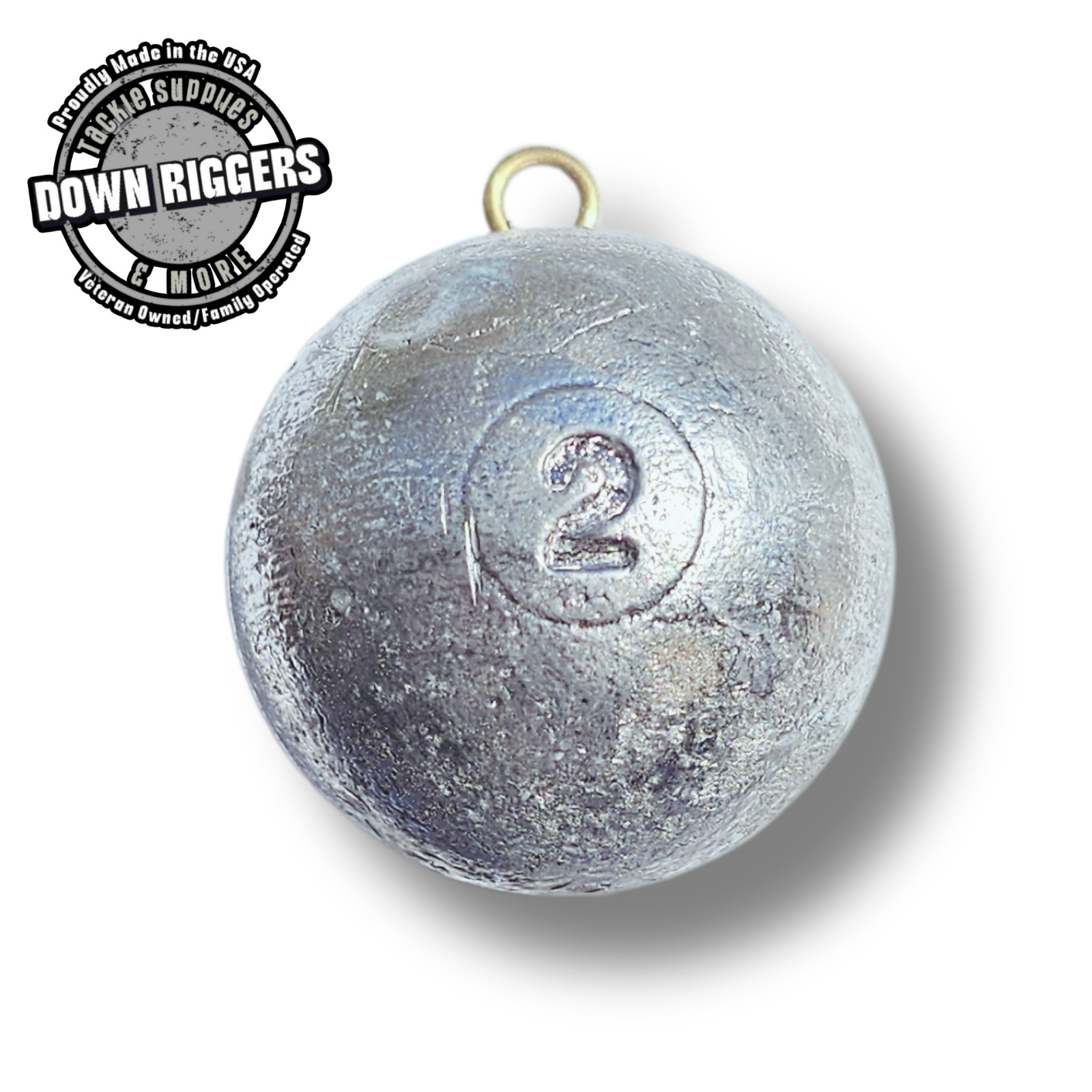 2lb Cannonball Sinkers: up to 5pk/10lbs | Handcrafted By Down Riggers ,LLC