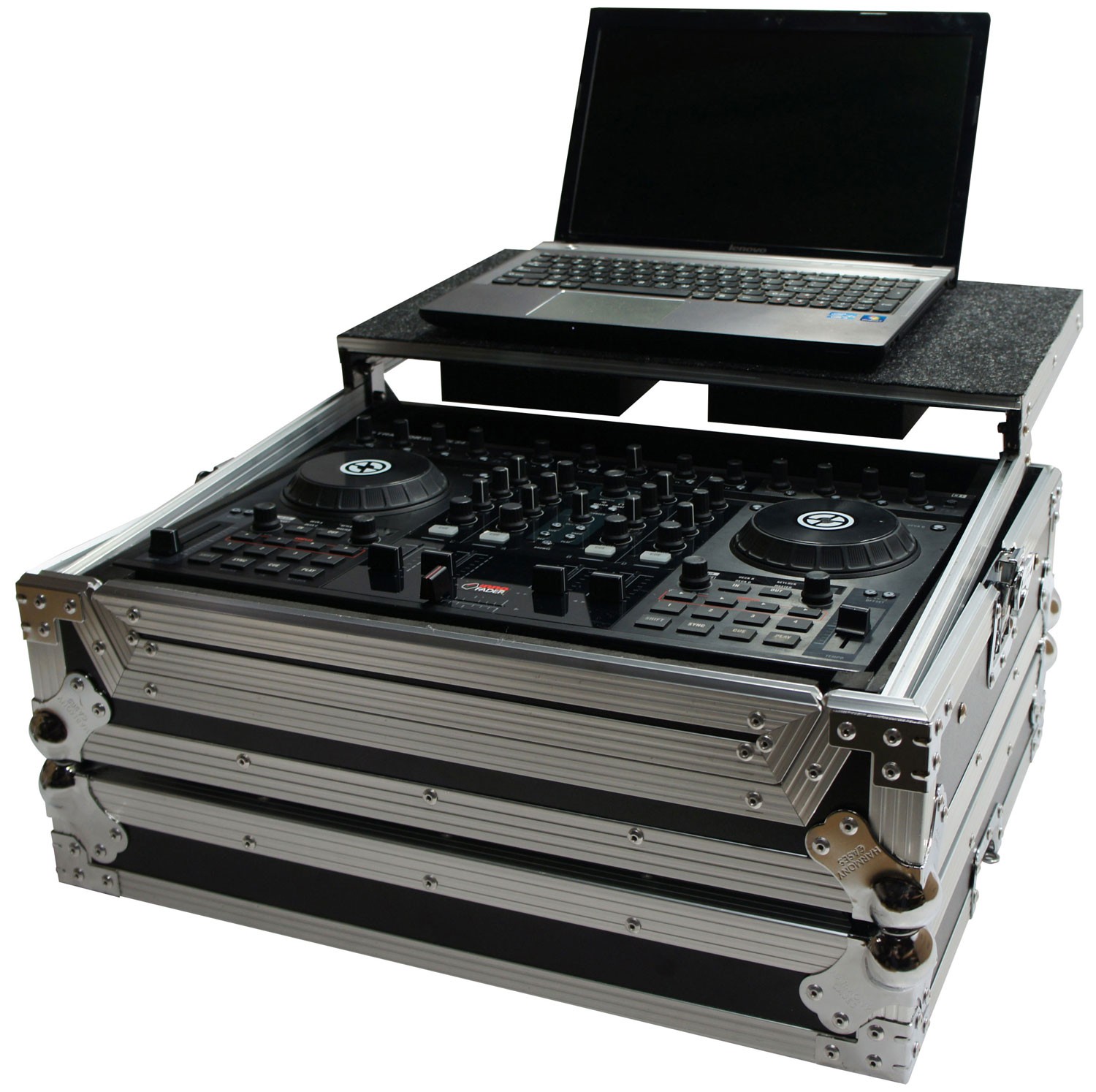 Harmony HCTKS4LT Flight Glide Laptop Stand DJ Custom Case for Traktor Kontrol S4