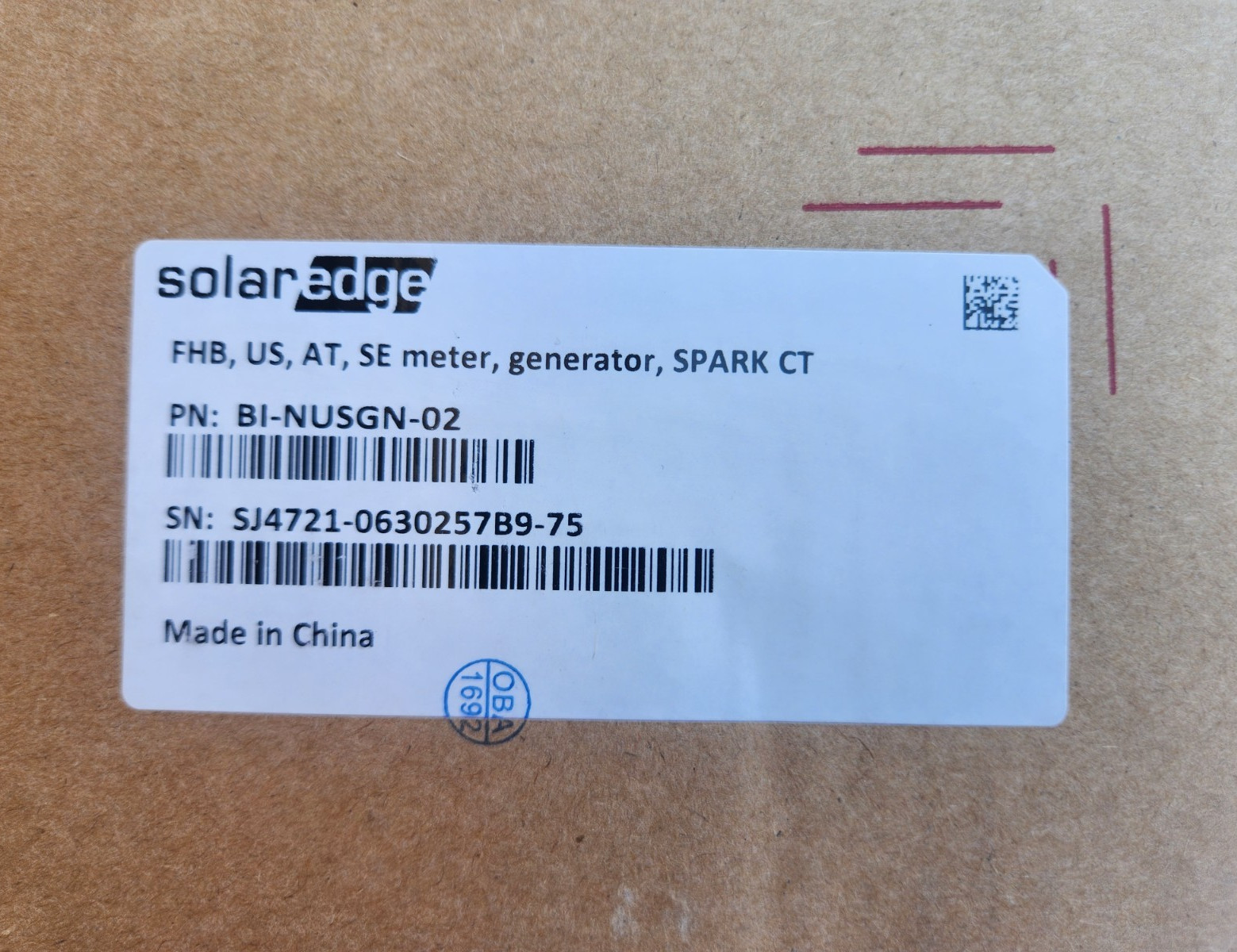 BRAND NEW SolarEdge Backup Interface BI-NUSGN-02 Meter Generator