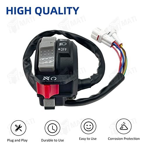 Left Handlebar Switch Control Engine Start Run Off Headlight Switch for