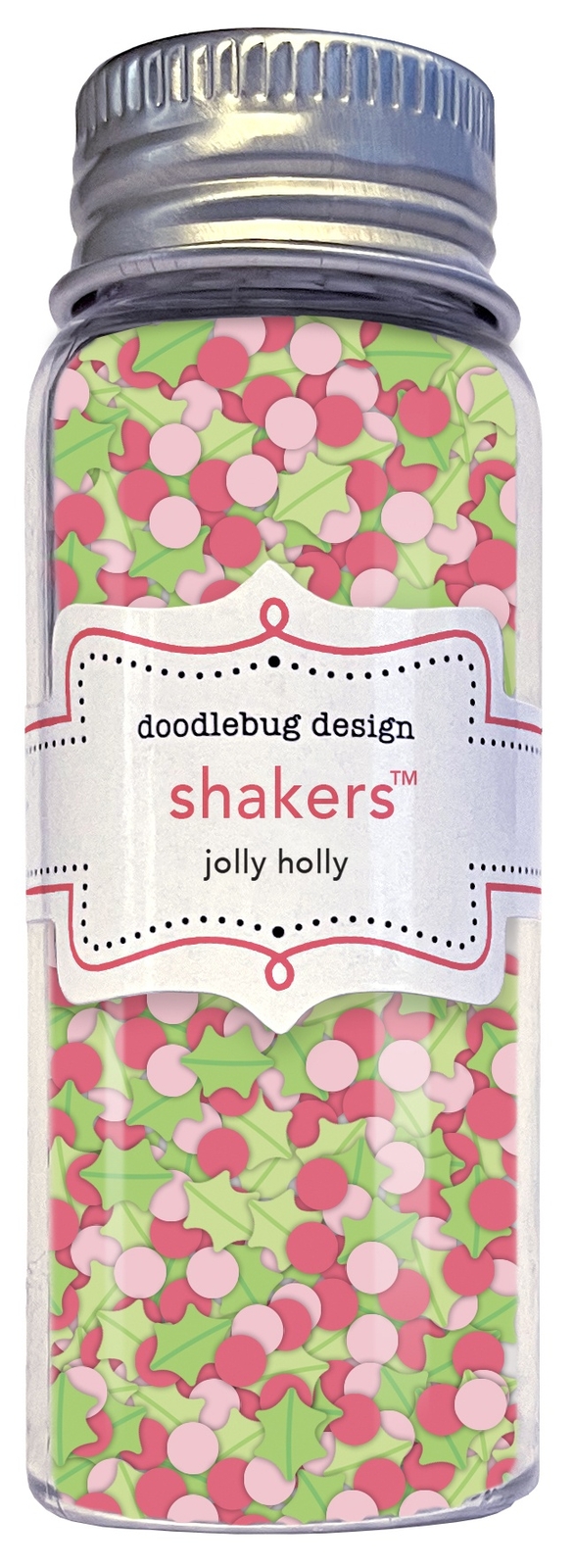 Doodlebug Shakers-Jolly Holly, Tinsel Time - 3 Pack