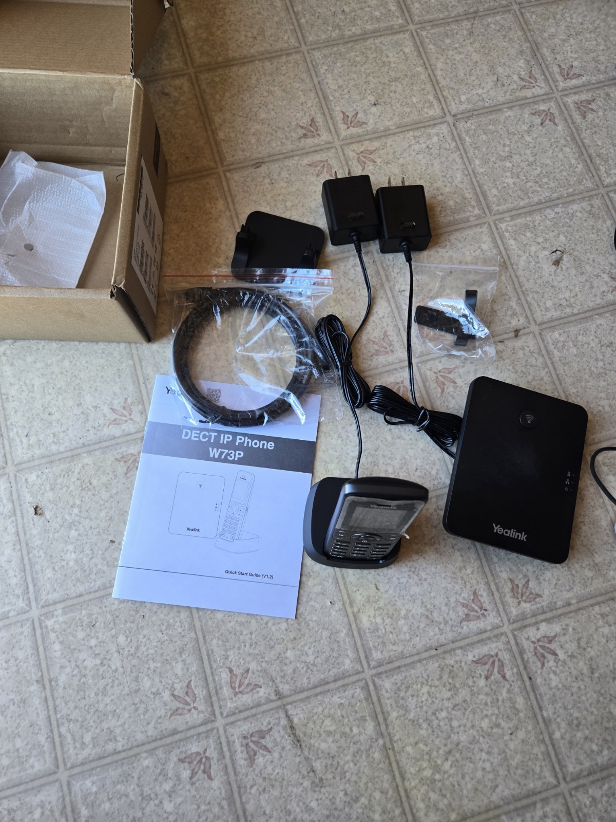 LIKENEW Yealink W73P DECT IP Phone System OPEN BOX