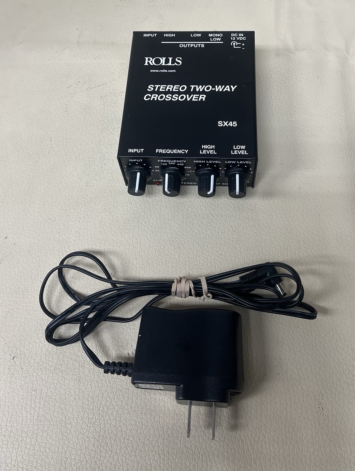 Rolls SX45 Stereo Two-Way Mini Crossover w/Sub Output