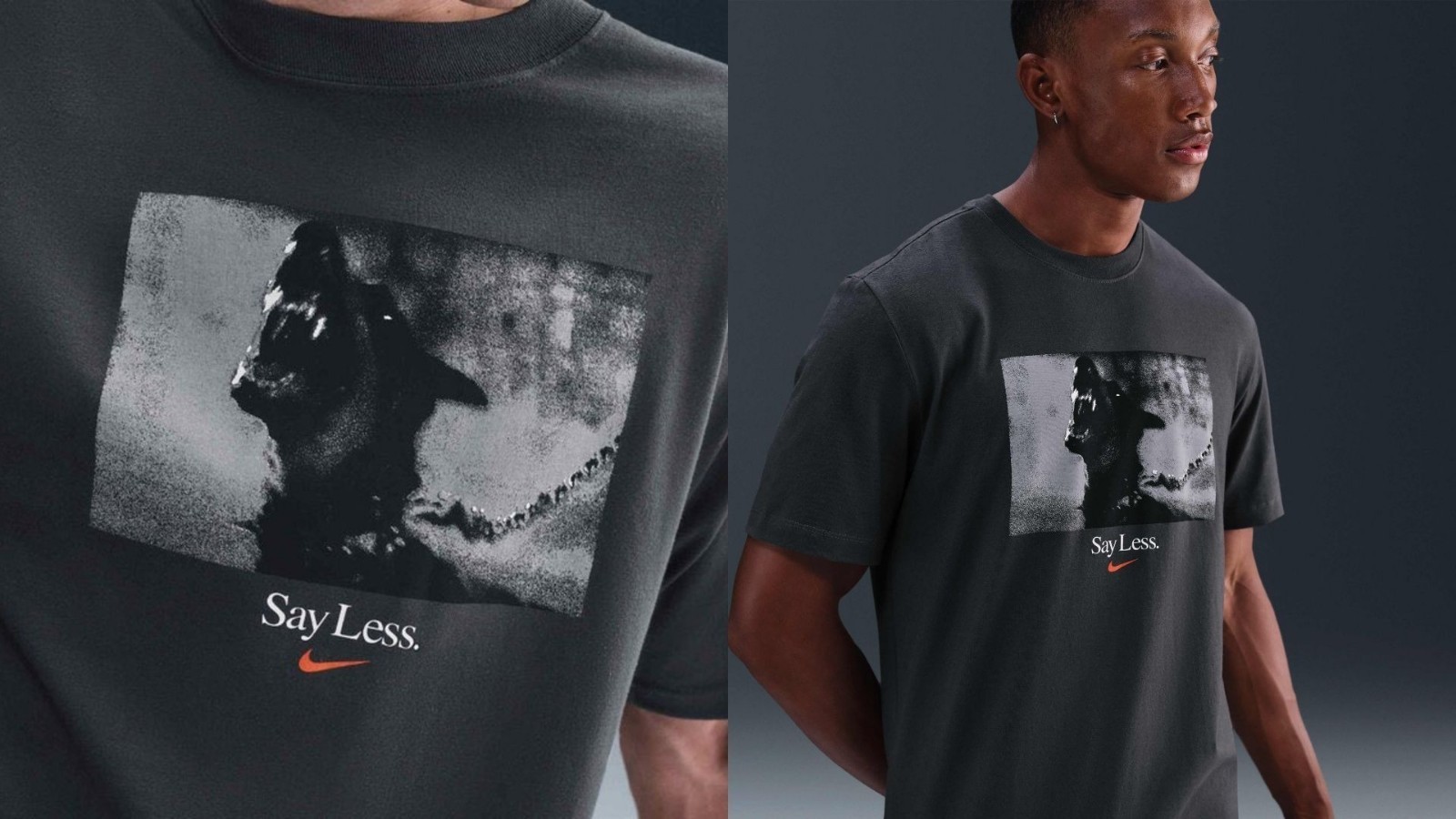 Nike Men's Say Less T-Shirt Size L Black NEW WITH TAGS!