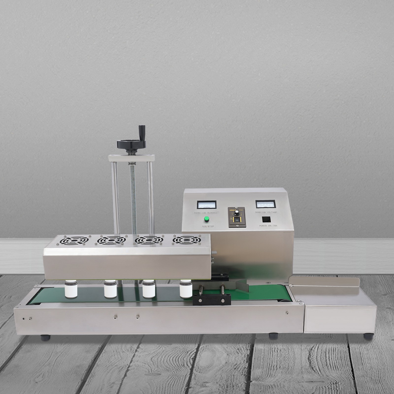 Automatic Continuous Induction Sealer Bottle Cap Sealing Machine 20-100mm 110V