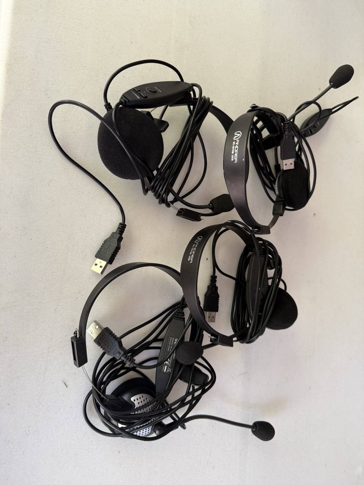 Andrea NC-181VM USB Headset (DK076) Used - Lot Of 4
