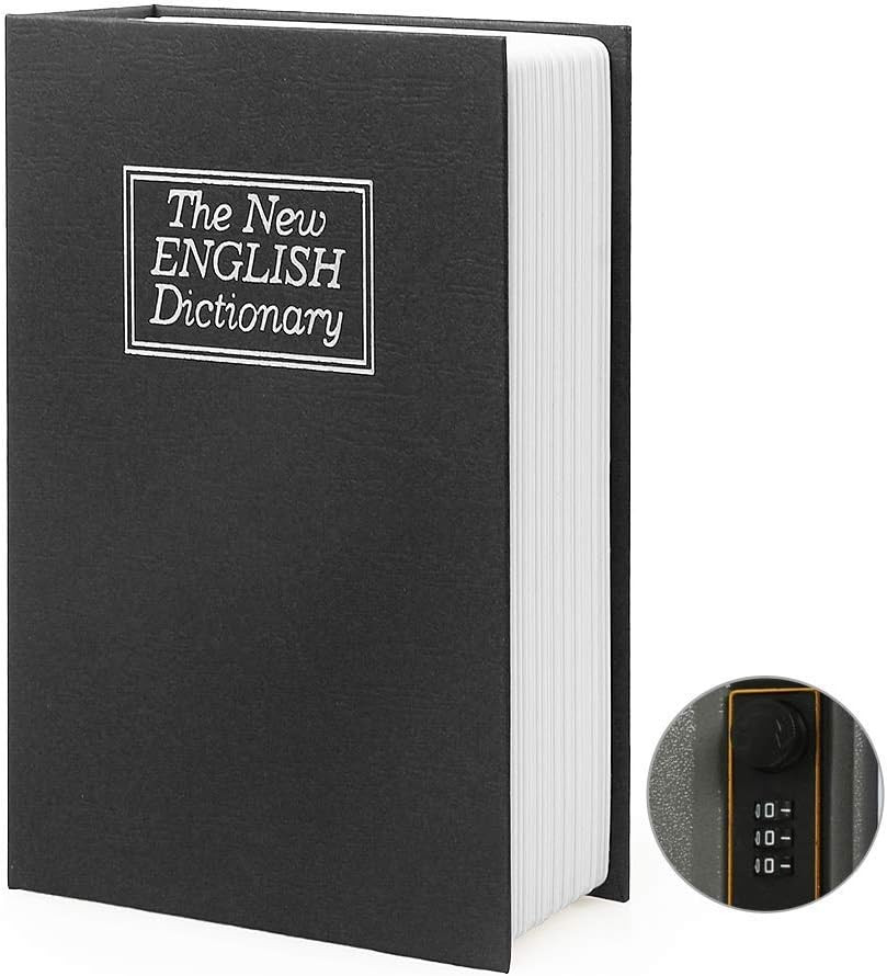 Small Sized Diversion Book Safe Storage Box, Dictionary Secret Safe