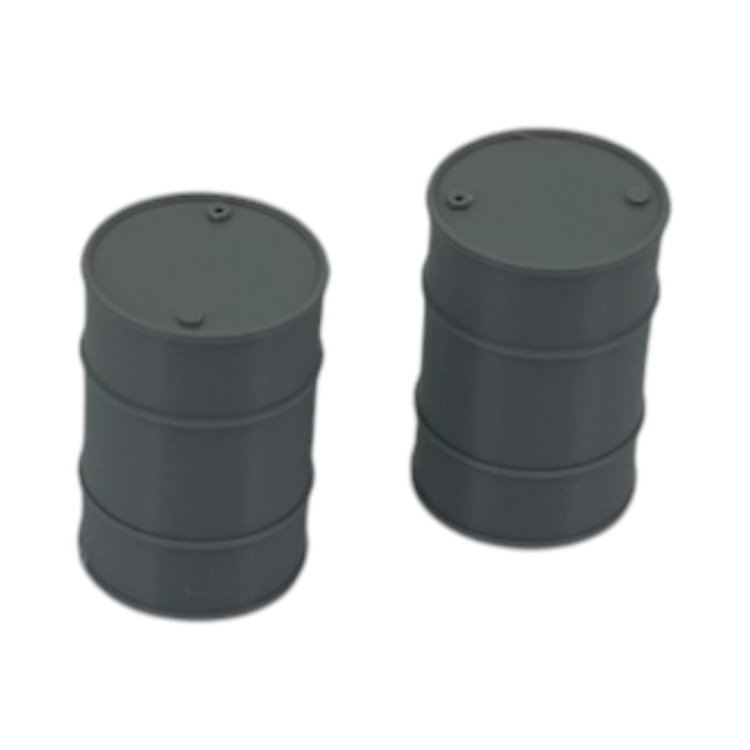 55 Gallon Drum/Barrel (15pc) - S Scale 1:64 - Gray