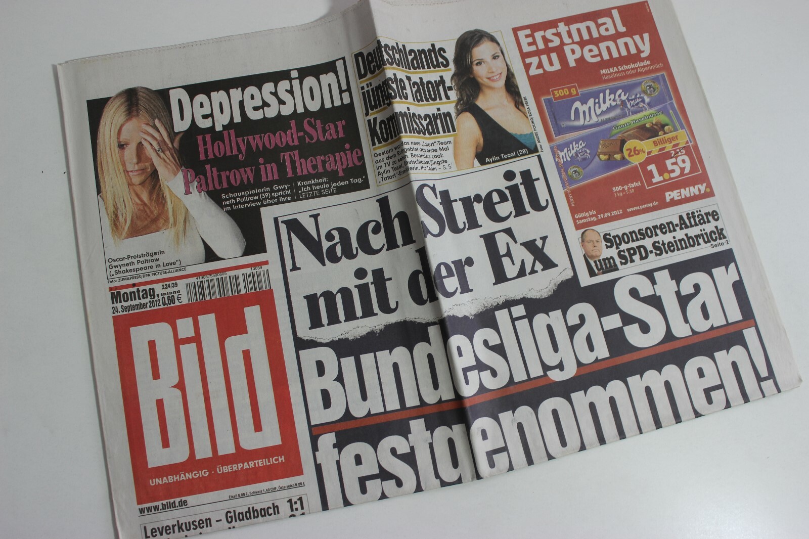 BILDzeitung 24/09/2012 September 24/9/2012 Special Occasion Gift