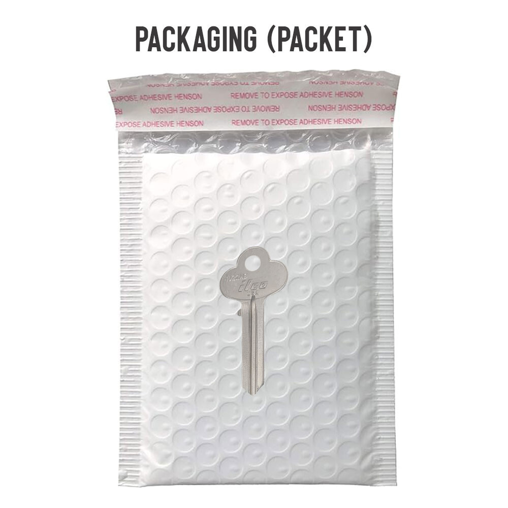 1022AB 6-Pin Key Blank – Nickel